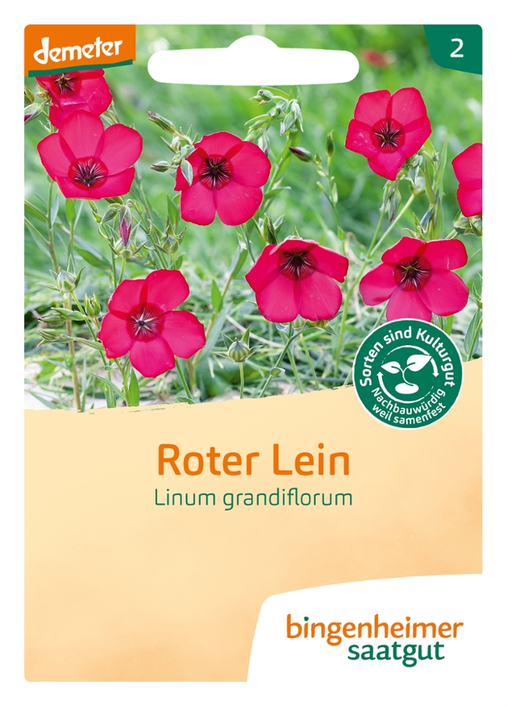 Saatgut Roter Lein -B-