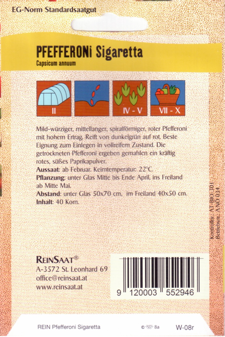 Saatgut Pepperoni Sigaretta -R-