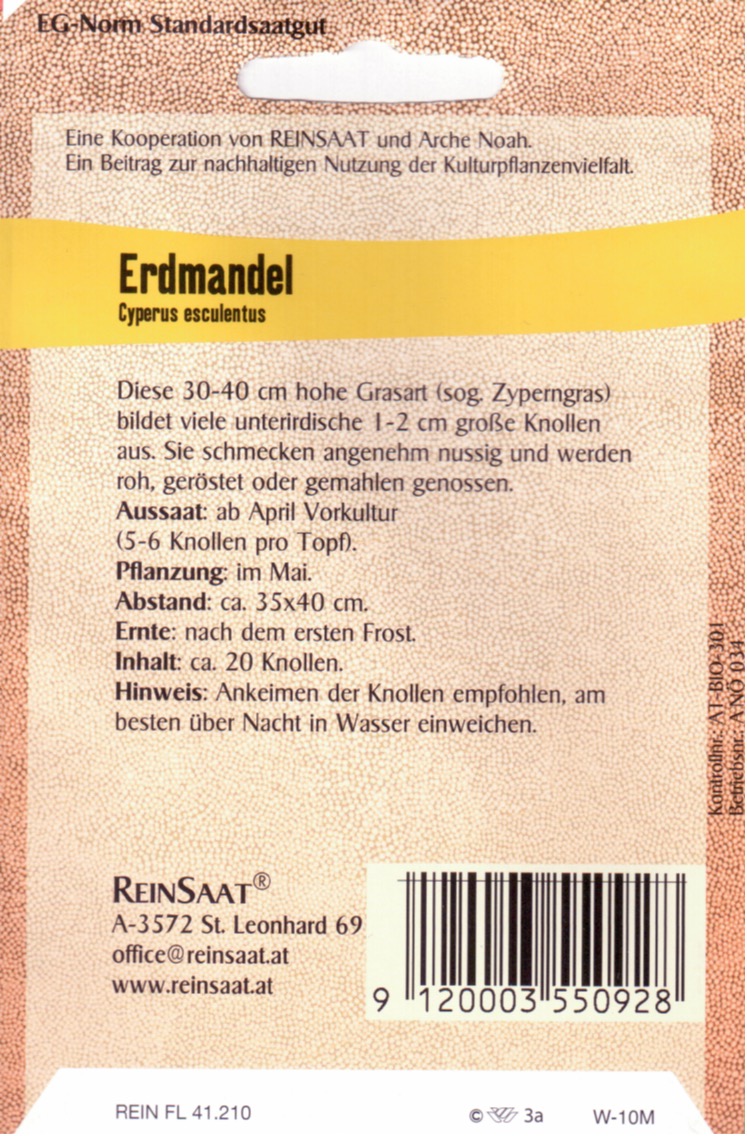 Saatgut Erdmandel -R-