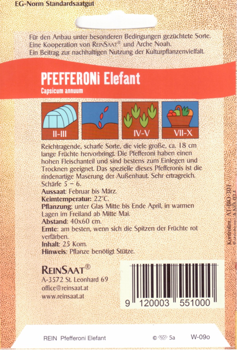 Saatgut Pepperoni Elefant -R-