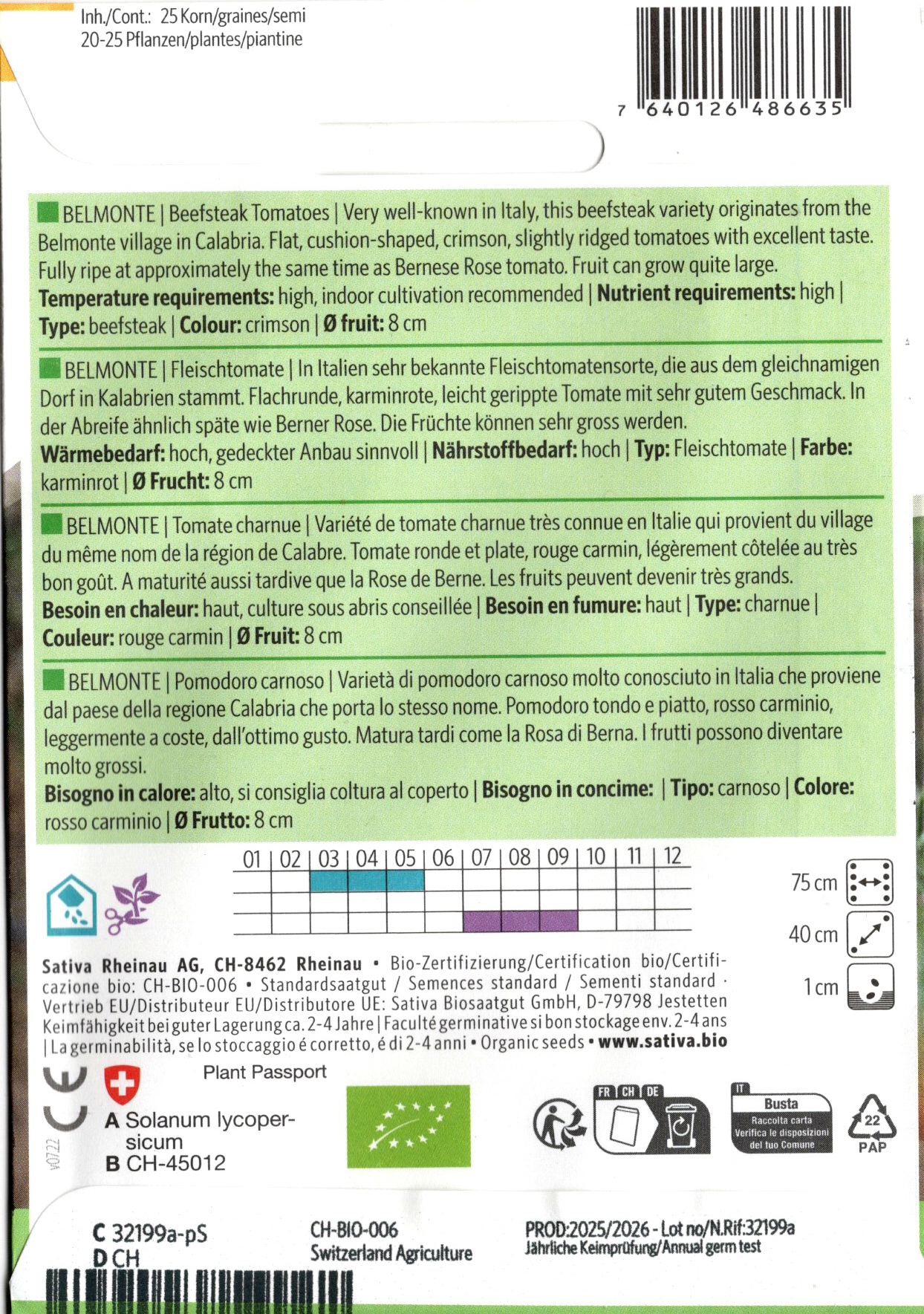 Tomatensaatgut Belmonte-S-