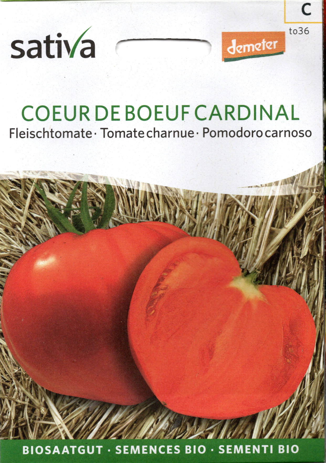 Tomatensaatgut Coeur de Boeuf Cardinal -S-