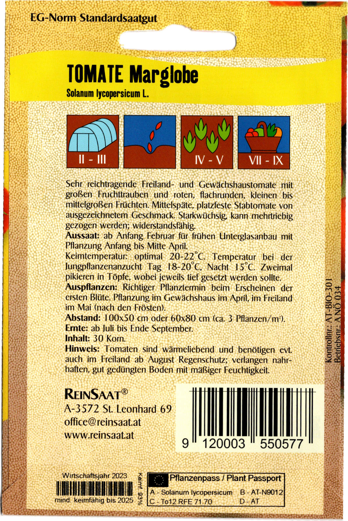 Tomatensaatgut Marglobe -R-