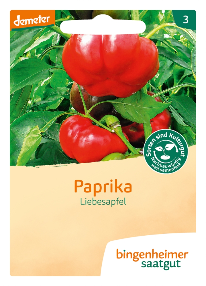 Saatgut Paprika Liebesapfel -B-