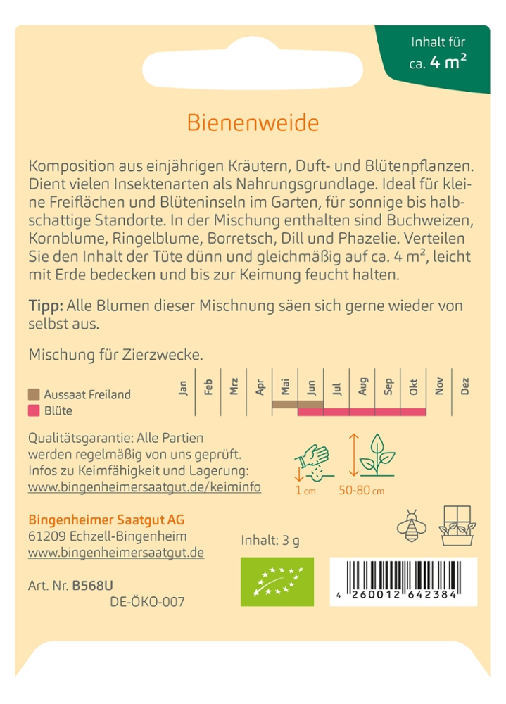 Saatgut Bienenweide -B-