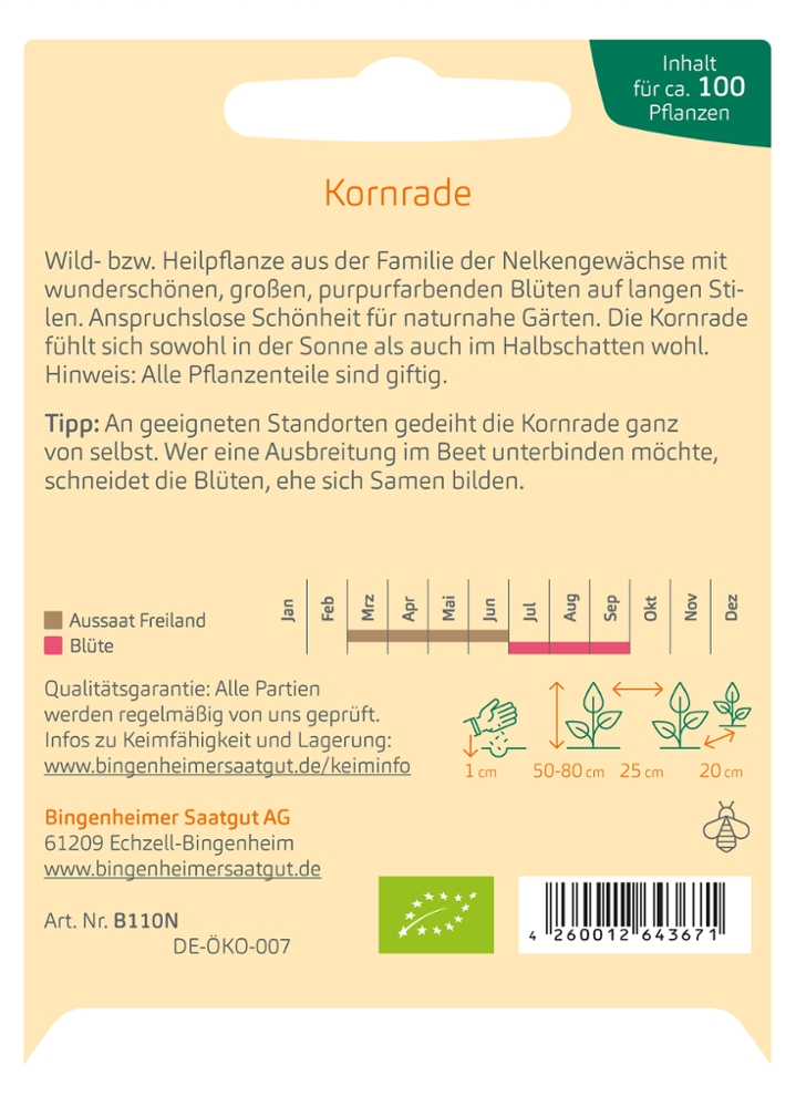 Saatgut Kornrade -B- 