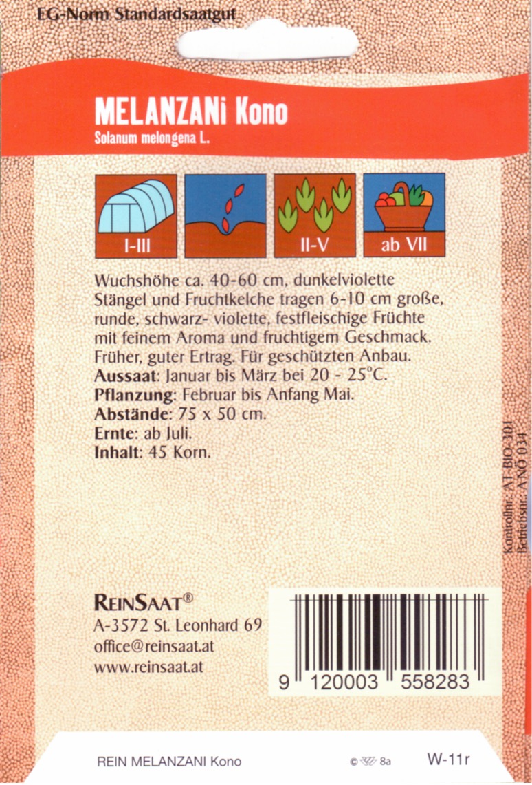 Saatgut Aubergine Kono -R-