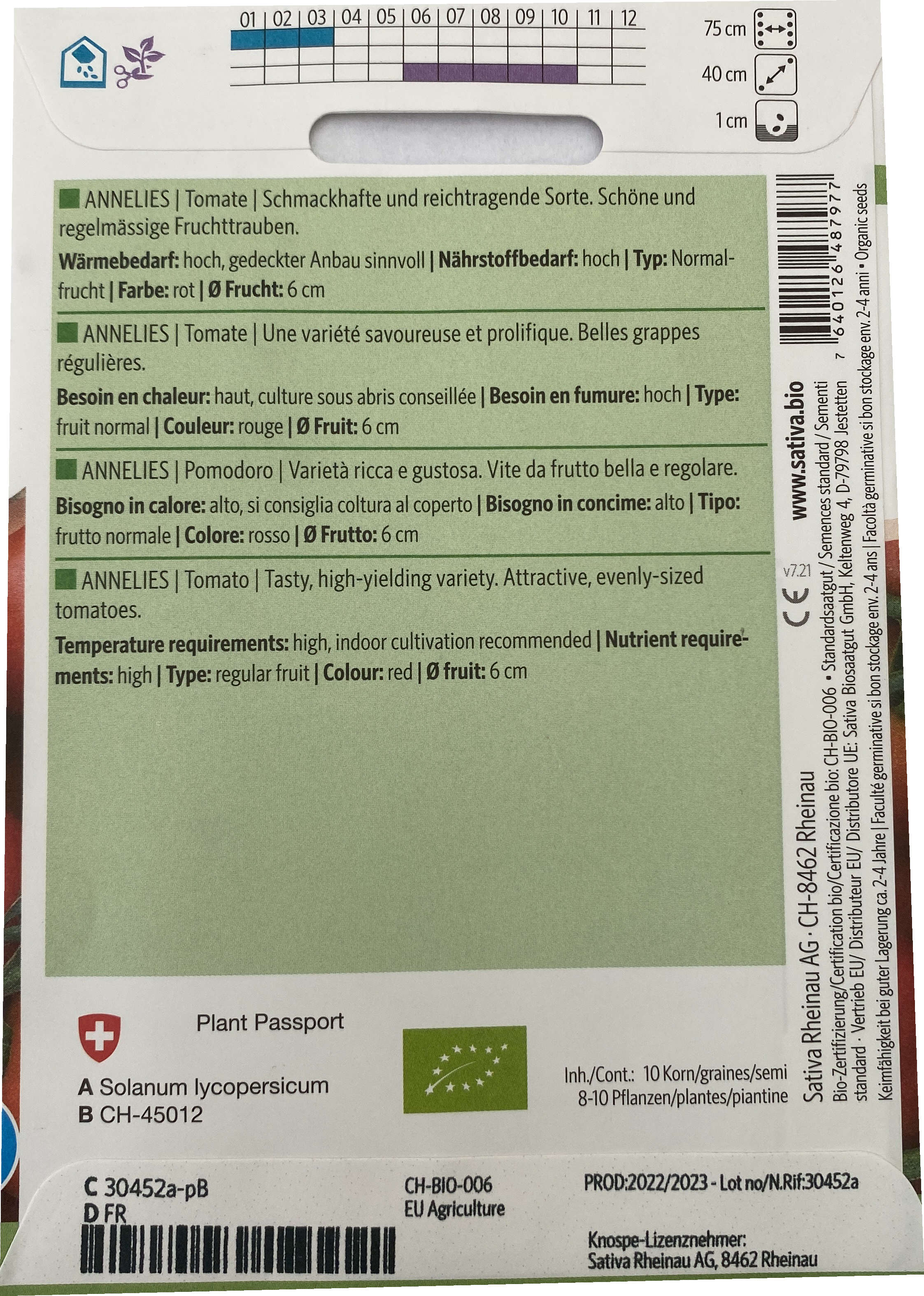 Tomatensaatgut Annelies -S-