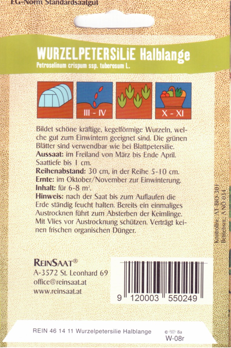 Saatgut Petersilienwurzel -R-