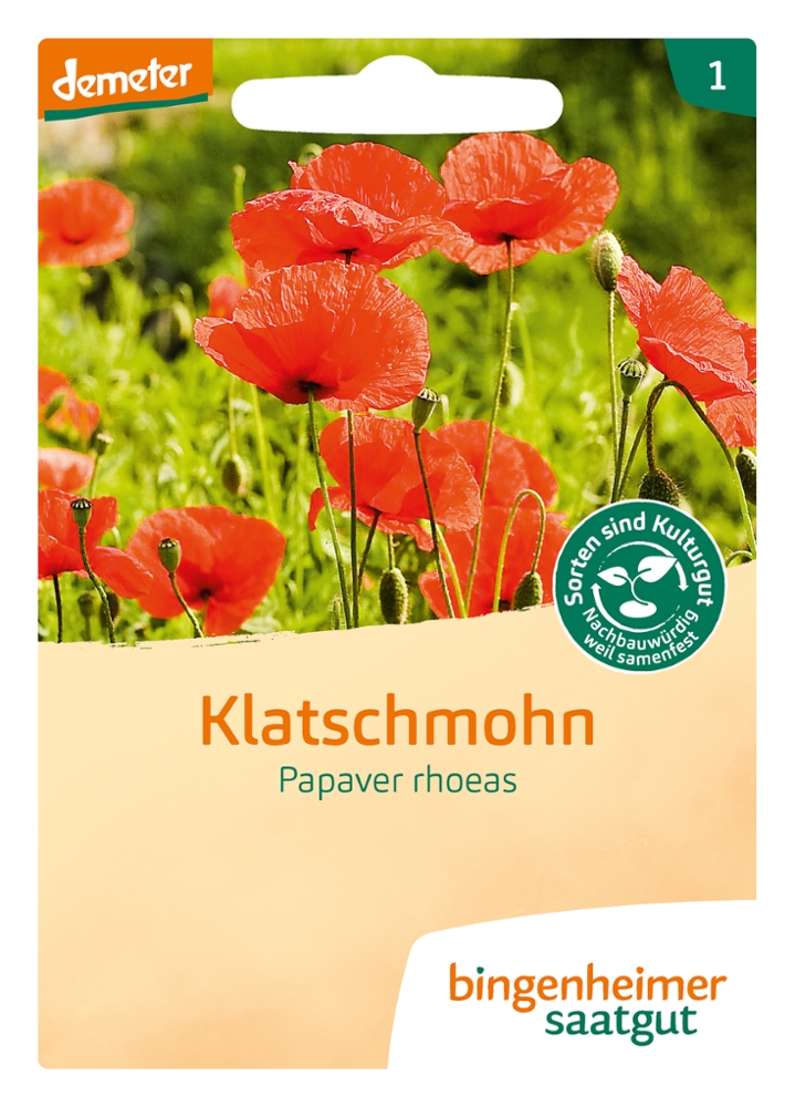 Saatgut Klatschmohn -B-