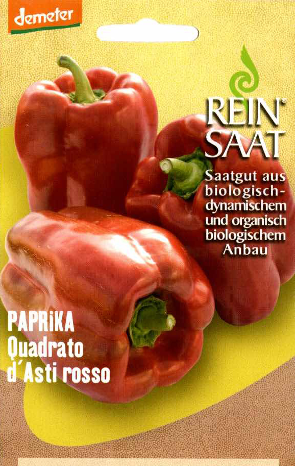 Saatgut Paprika Quadrato d'Asti Rosso -R-