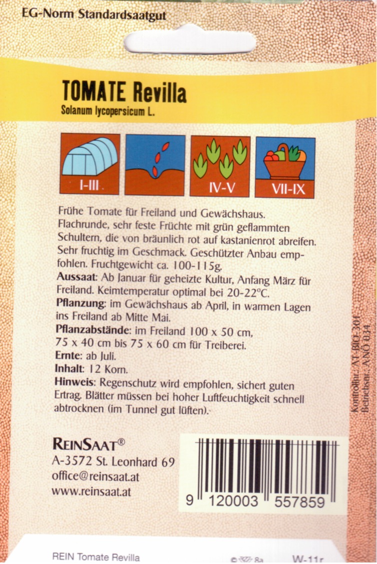 Tomatensaatgut Revilla -R-