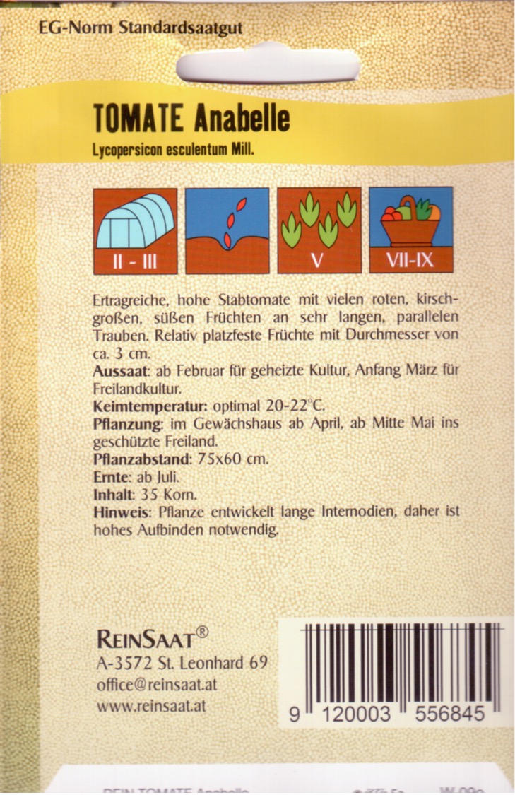 Tomatensaatgut Anabelle -R-