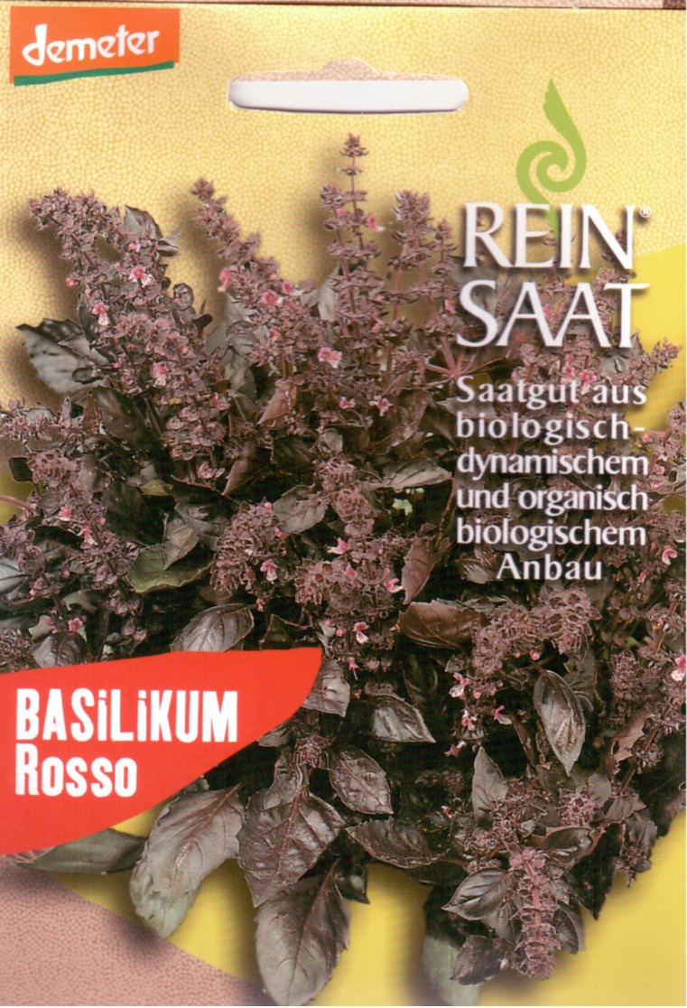 Saatgut Basilikum Rosso -R-