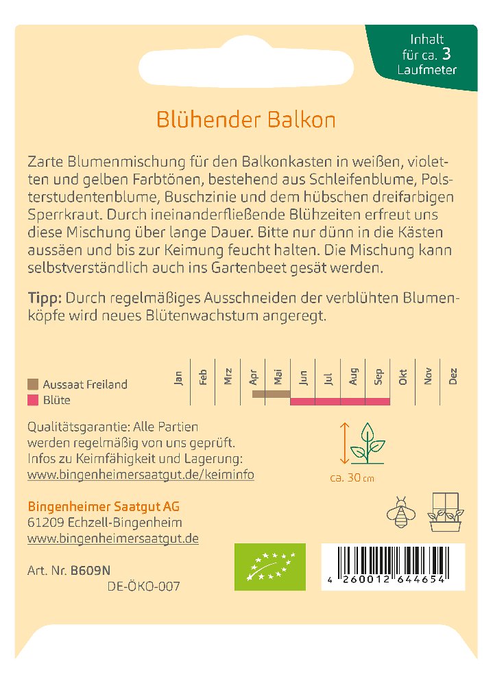 Saatgut Blühender Balkon -B-